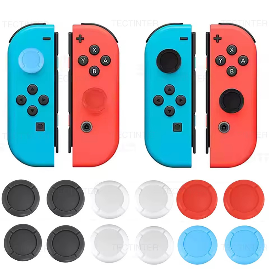 3D Analog Ersatzkappen mit Daumengriff für Nintendo Switch, OLED und Lite Controller Joystick Abdeckung - Bild 4