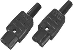 Bachmann Heißgeräte-Steckverbinder aus Kunststoff in Schwarz - Bild 2