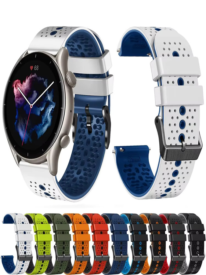 QCTOG Uhrenarmband Silikon, 22 mm, Unisex - Bild 4