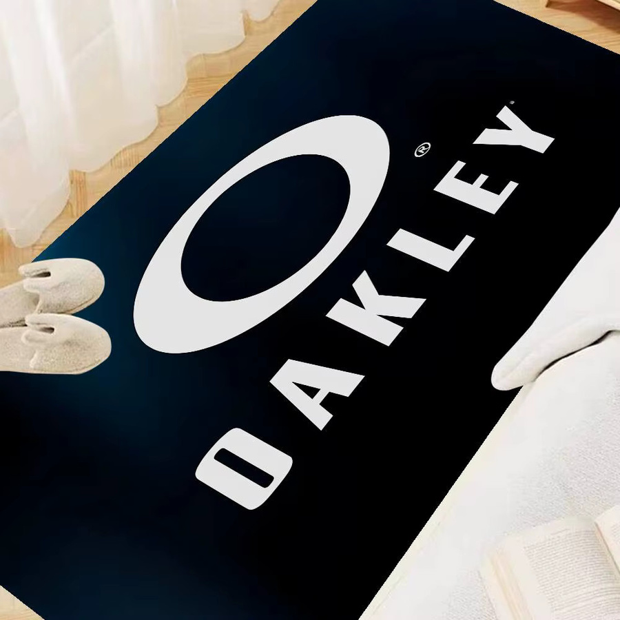 O-Oakley Bodenmatte im modernen INS-Stil, rutschfester Teppich in Schwarz für Schlafzimmer und Haushalt - Bild 2