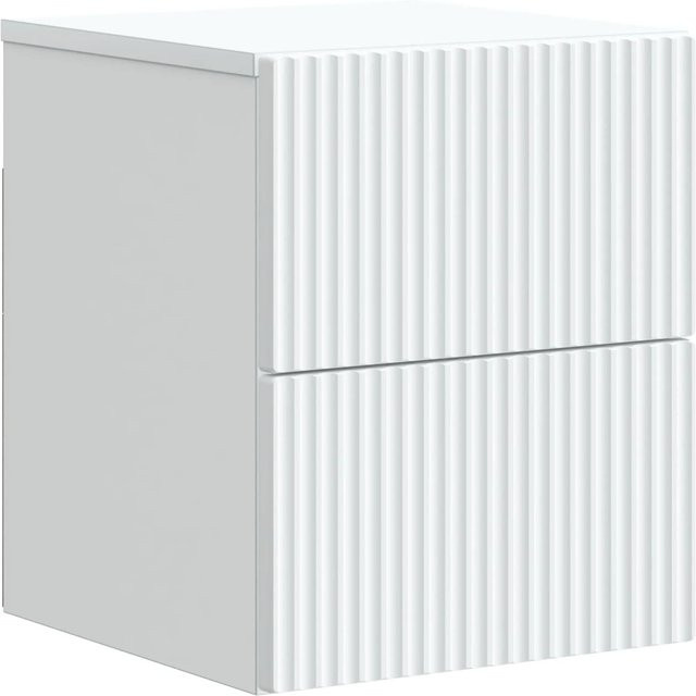 vidaXL Wandmontierter Nachttisch in Weiß aus Holzwerkstoff B/T/H: 33 x 34,5 x 40 cm - Bild 1