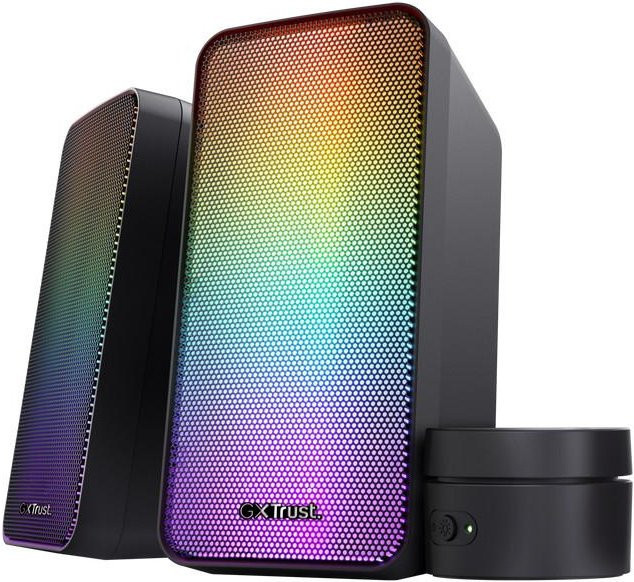 Trust GXT 611 Wezz RGB 2.0 PC-Lautsprecherset, Schwarz - Bild 1