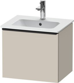 Duravit Waschtischunterschrank D-Neo in Schwarz/Taupe mit Scharniertüren, B/T/H: 51 x 40,2 x 44 cm - Bild 1