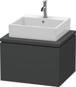 Duravit Waschtischunterschrank L-Cube in Graphit Matt mit 1 Auszug, B/T: 62 x 54,7 cm - Bild 1