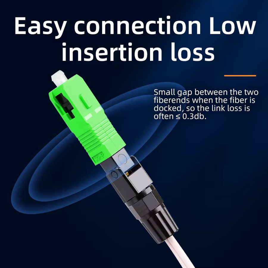 Natalink SC APC Glasfaser-Schnellverbinder für FTTH, wiederverwendbarer Fusions-Glasfaser-Kaltkoppler-Adapter-Verbindungstools - Bild 3