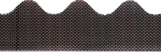 Daprona Traufenbelüftungsprofil Wellenförmig aus PVC in Schwarz, Länge: 87,3 cm - Bild 1