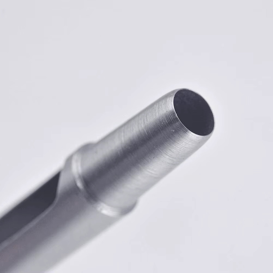 SPC Stahl Rundlocher Hohlstanzer Set für Lederhandwerk und DIY in Silber - Bild 2