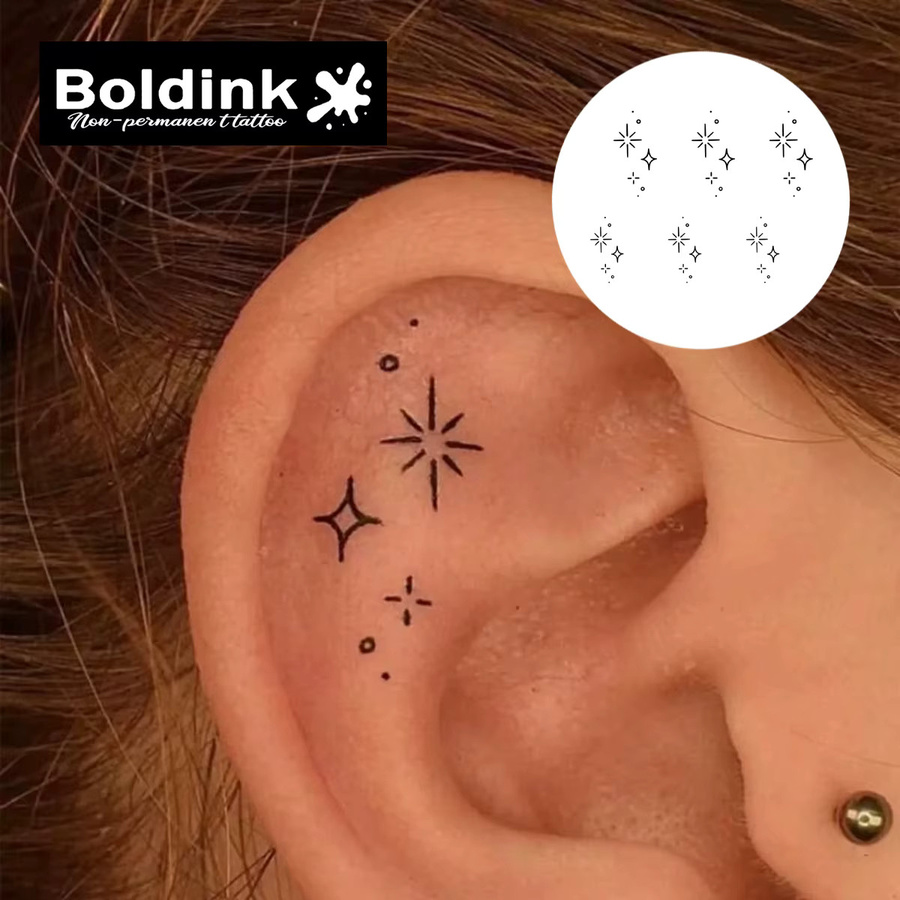 BOLDINK Stern-Tattoo-Aufkleber, Unisex - Bild 2