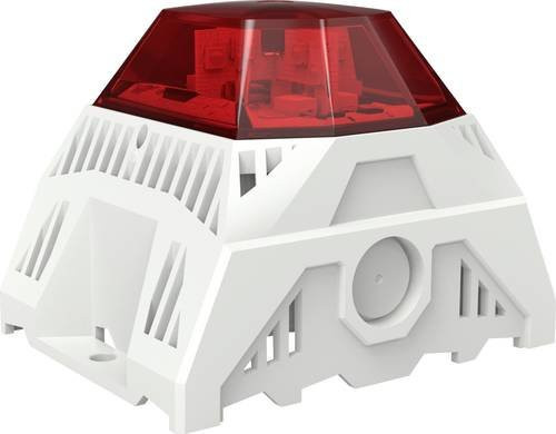 Pfannenberg Kombi-Signalgeber PA L 1-R 95-253 AC RD 7035 in Rot und Grau mit 105 dB und 230 V/AC - Bild 1
