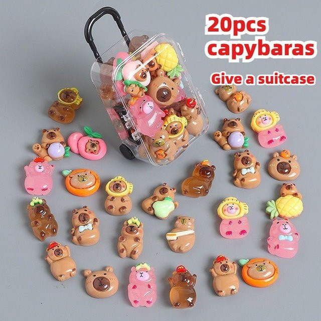 Capybara Mini-Koffer Rollenspielspielzeug, Leuchtende Figur, ab 14 Jahre - Bild 1