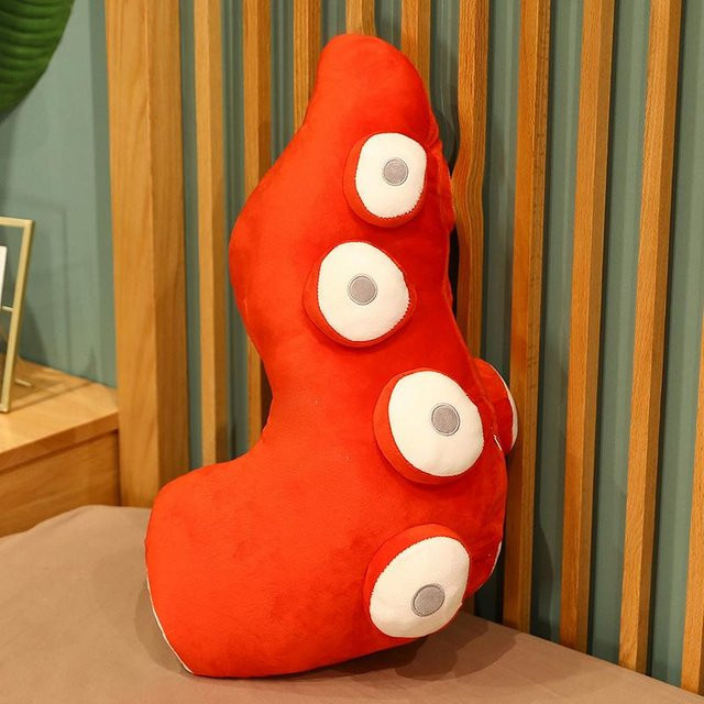 Yiran toy Oktopus-Tentakel Plüsch-Kuschelkissen, Rot - Bild 1