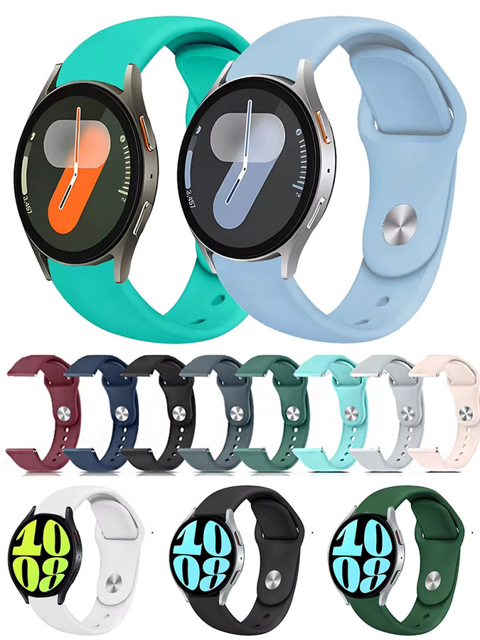 Uhrenarmband Silikon, Schwarz, Unisex - Bild 4