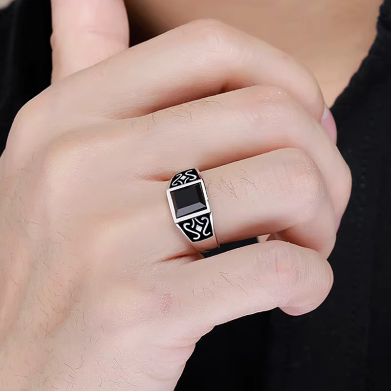 SAY Ring 925 Silber, Vintage, Unisex - Bild 2
