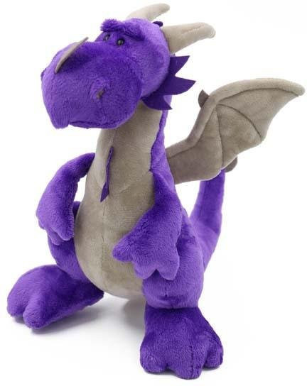Binchi Fitness Kawaii Dinosaurier Plüschtiere, Zweiköpfiger Drache, Lila - Bild 1