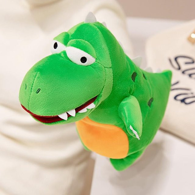Yiran Health & Beauty Dinosaurier Handpuppe T-Rex, Plüschtier, 28cm - Bild 1