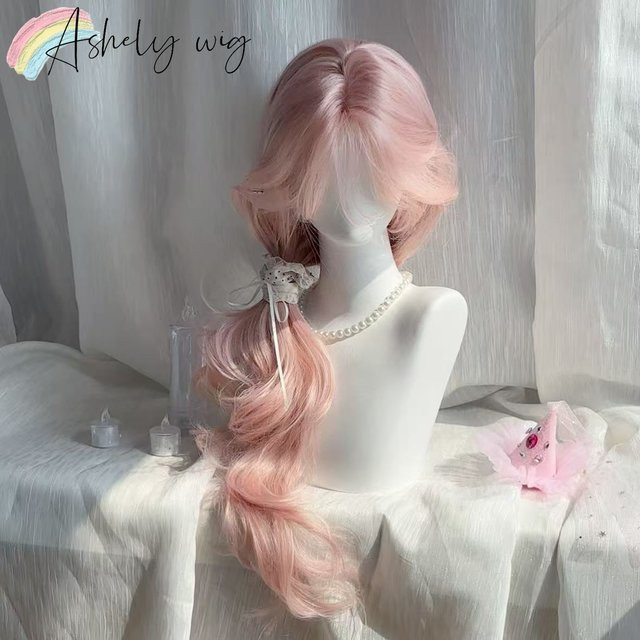 Ashley Pink Synthetische Haarperücke, gewellt, 24 Zoll, Damen - Bild 1