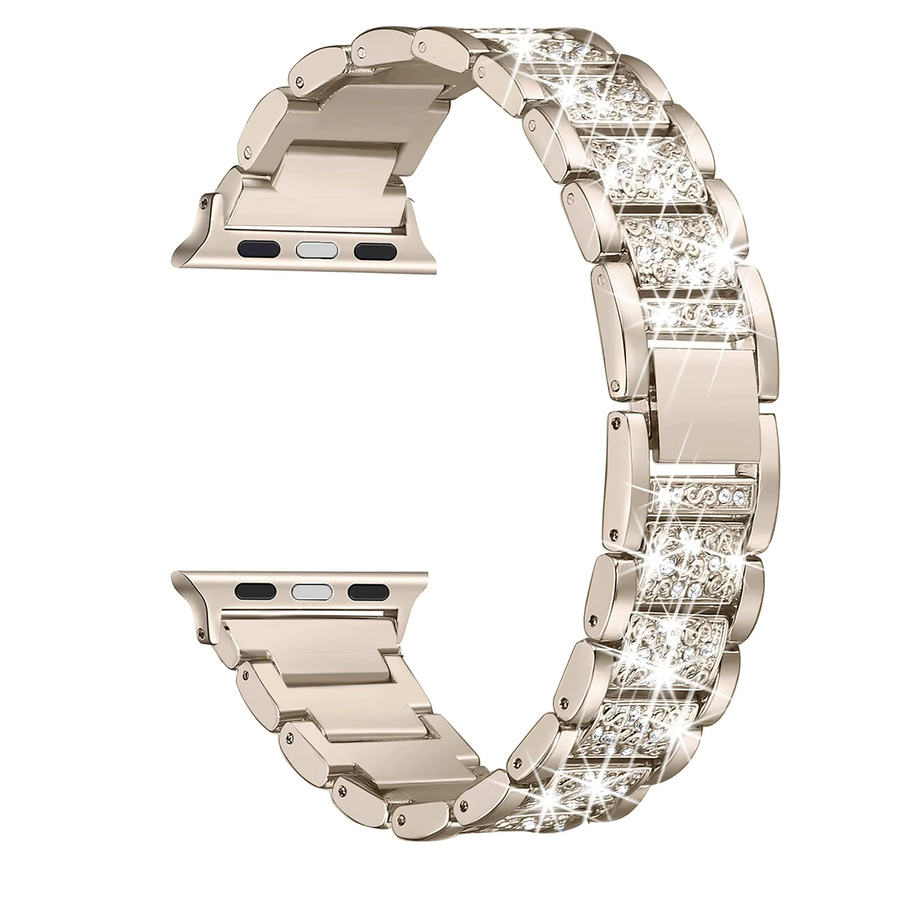 PEO Uhrenarmband Edelstahl, Roségold, Diamant, Kristall, Damen - Bild 2