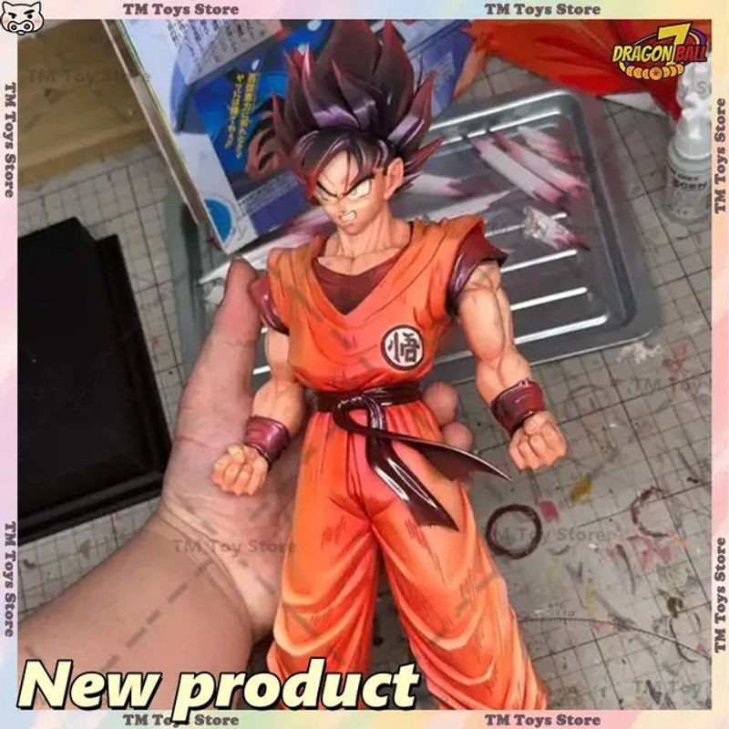 Bandai Dragon Ball Son Goku Kaiouken Anime-Figur aus PVC in Orange, Höhe: 30 cm - Bild 1