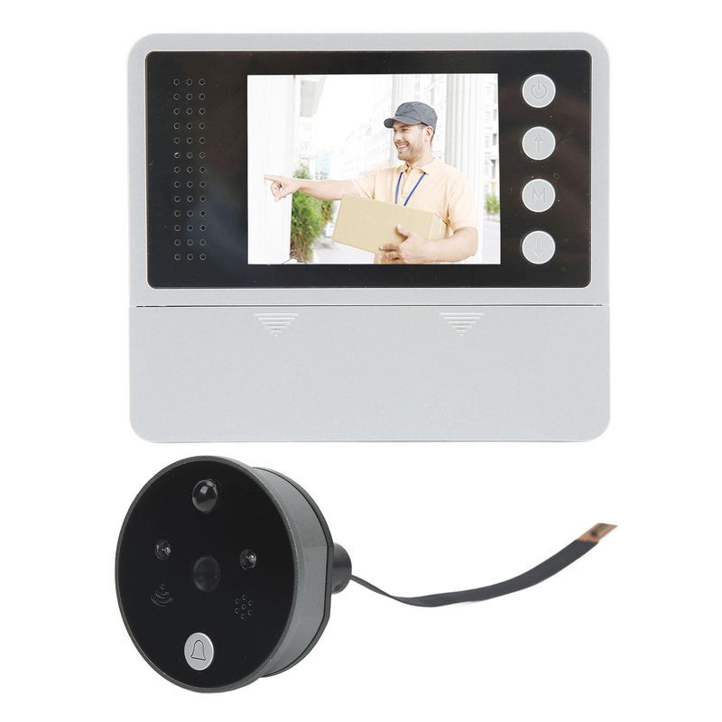Neoglint Digitaler Türspion Smartes Guckloch Türklingelkamera mit 2,8 Zoll Display und Infrarot Nachtsicht in Silber - Bild 2