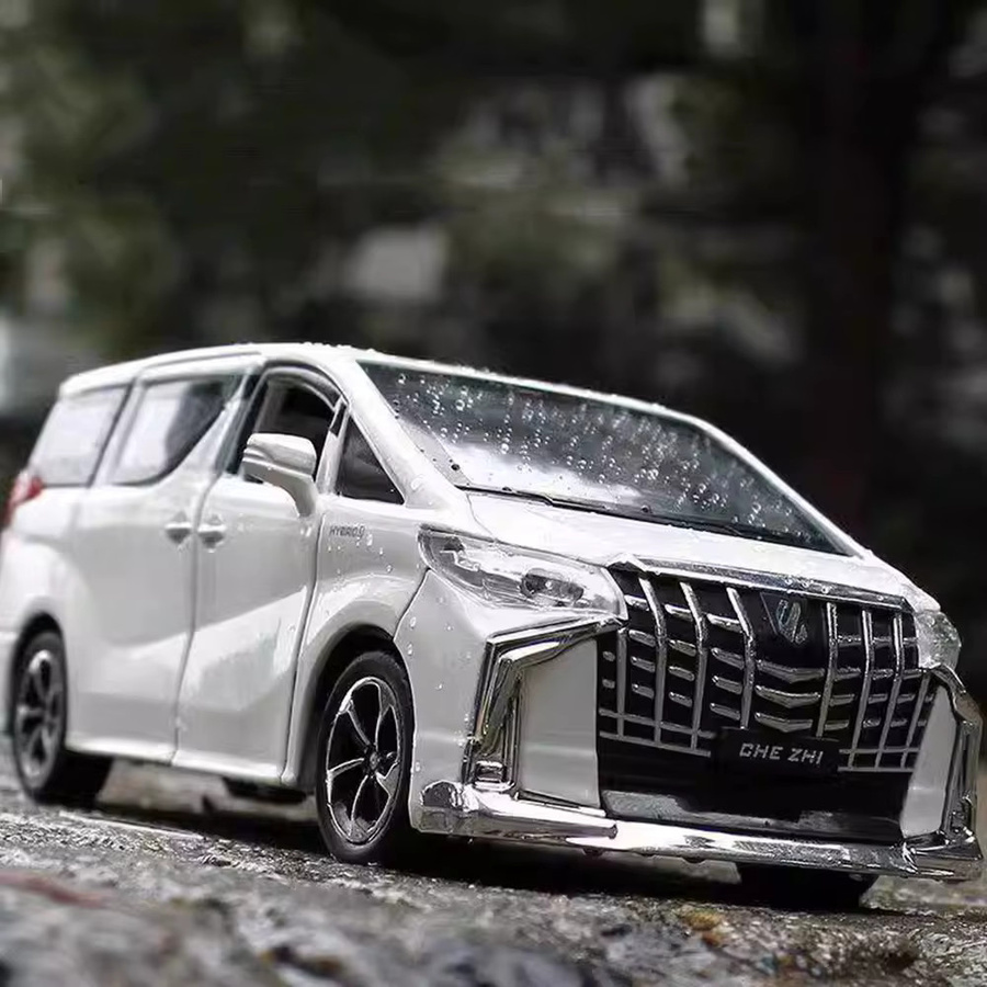 MAKEDA Alphard-Modellauto, Maßstab 1:32, Licht und Sound, Metall, Gummi - Bild 5