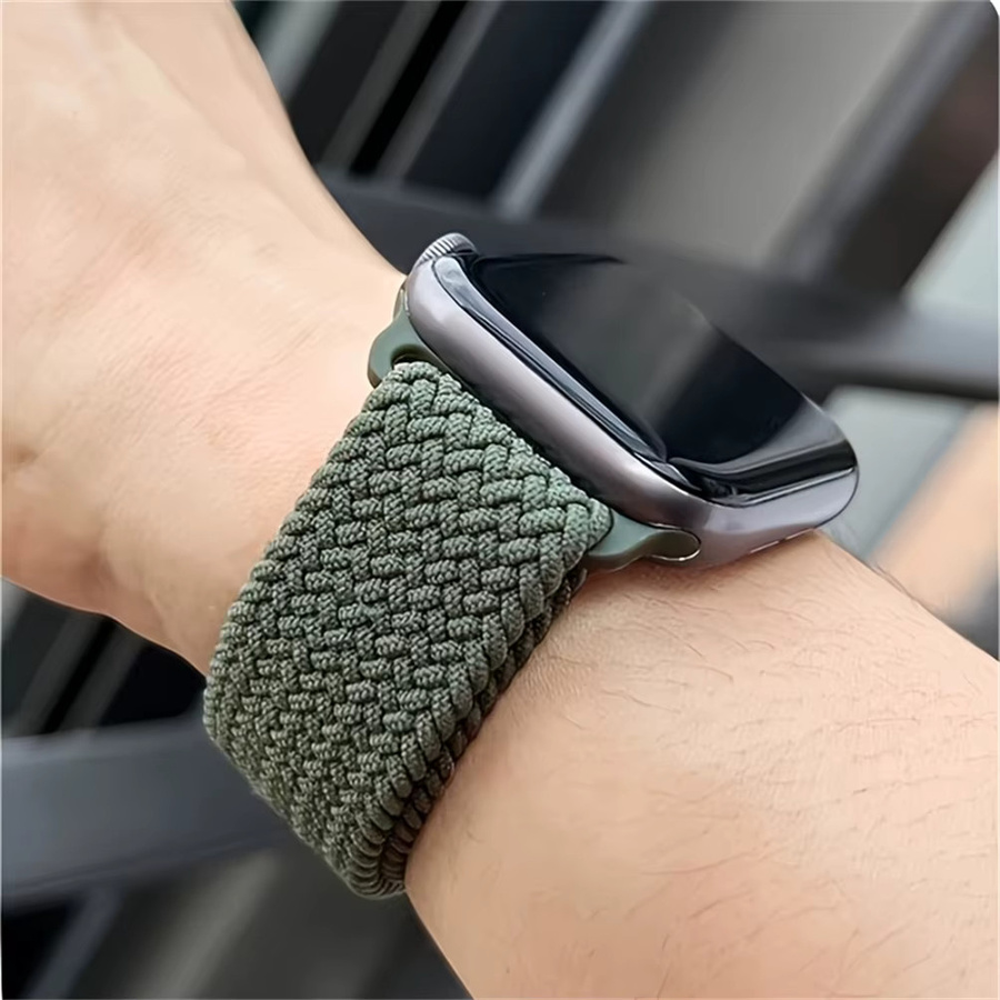 诗宇 Uhrenarmband Nylon, elastisch geflochten, Unisex - Bild 1
