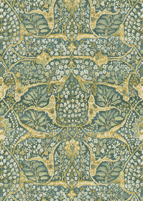 Lewis & Wood Tapete Alhambra 100 Verdure mit floralem und orientalischem Design - Bild 2