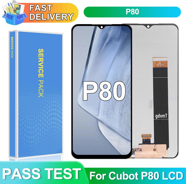 Cubot P80 LCD Display mit 6,58 Zoll Touchscreen Digitizer Montage in Schwarz - Bild 1