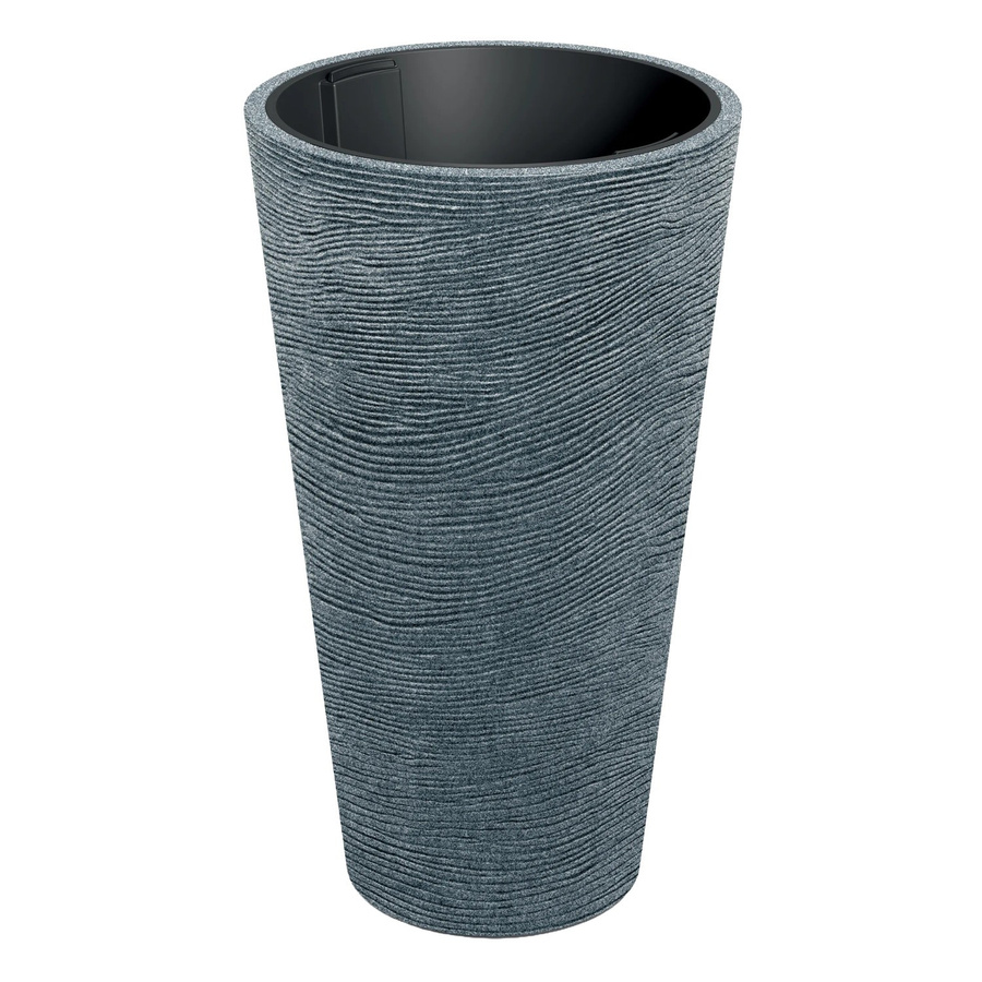 Prosperplast Blumentopf Tubra Schlank in Granit-Schwarz, Durchmesser: 60 cm, Höhe: 100 cm - Bild 2
