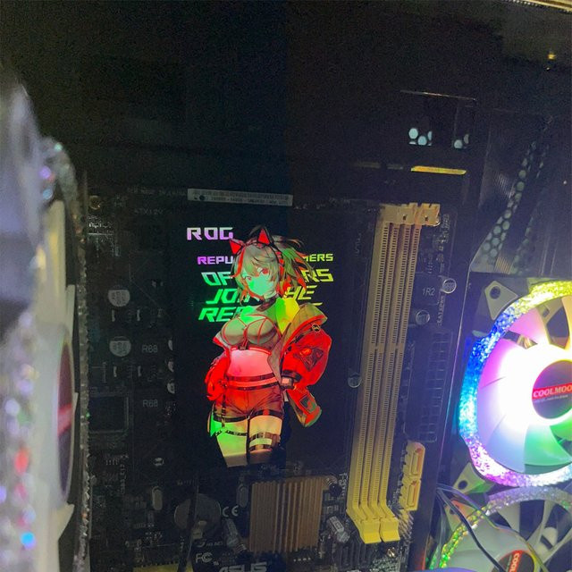 Cynzo ARGB SSD-Beleuchtungspaneele für DIY Gaming-Gehäuse, Leuchtende VGA-Dekorationsabdeckung, 5V 3-Pin AURA SYNC kompatibel - Bild 1