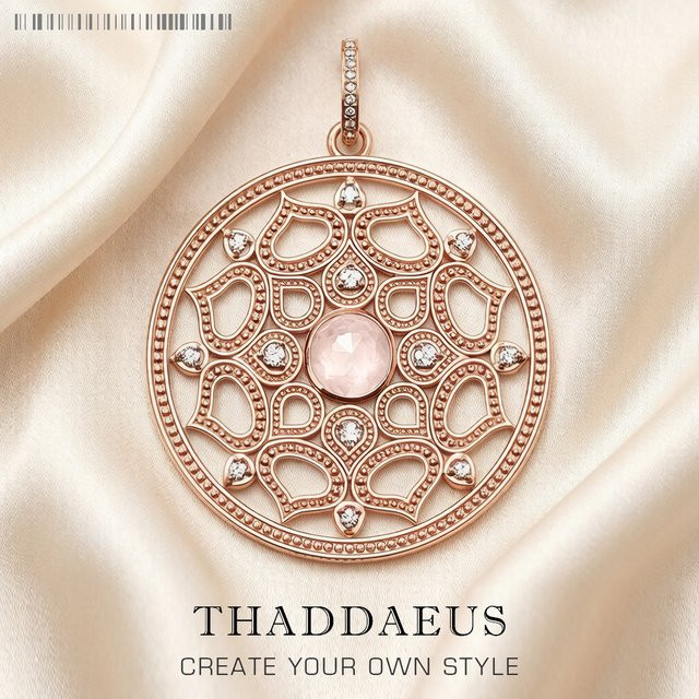 Thaddaeus Anhänger, 925 Silber, Roségold, Damen - Bild 1