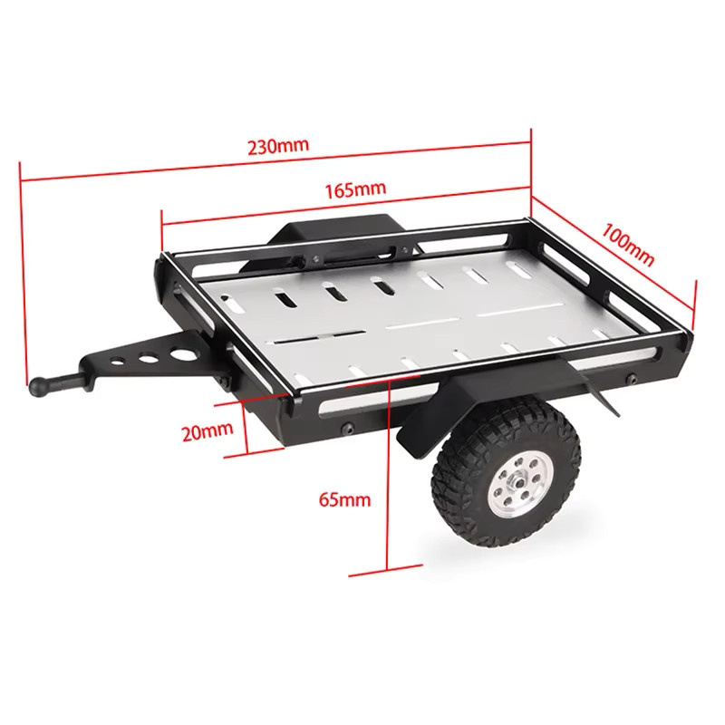 Traxxas Metall Simulation Kleiner Anhänger, 1-teiliges Set, 1:18 - Bild 2