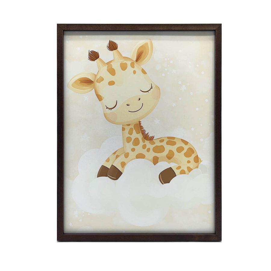 Poster Traum einer Giraffe von iKable in Schwarz mit Aluminiumrahmen, Breite: 30 cm, Höhe: 40 cm - Bild 2