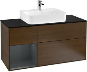 V&B Waschtischunterschrank Finion in Lackoptik, Breite: 120 cm, Tiefe: 50,1 cm, Höhe: 50,1 cm - Bild 1