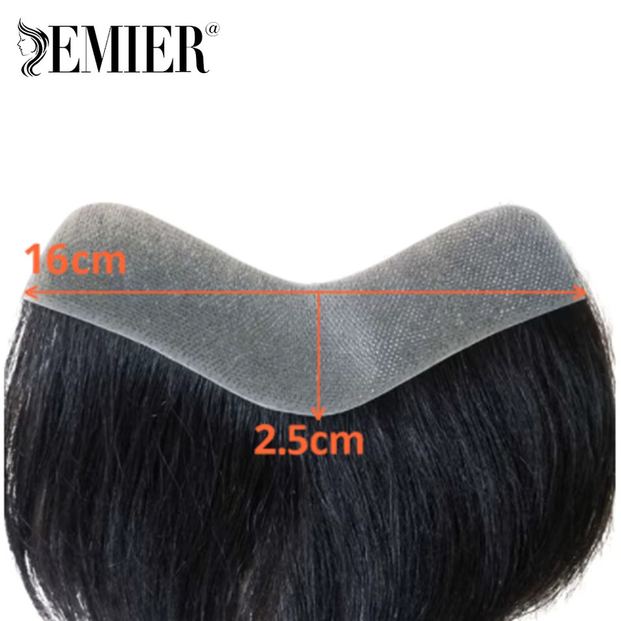 Emier Toupet Frontal für Herren, Braun, Echthaar - Bild 6
