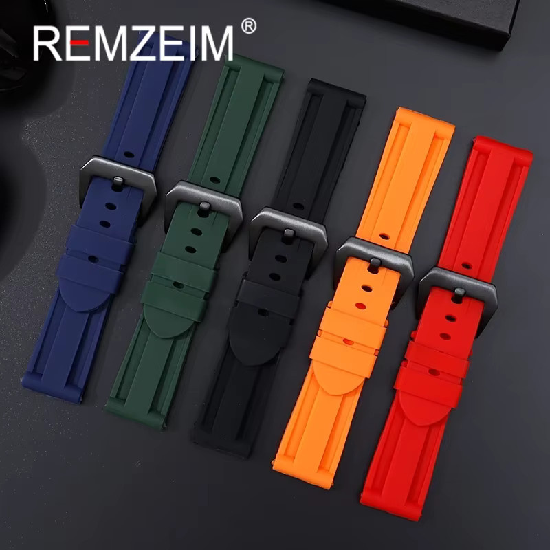 REMZEIM Uhrenarmband Silikon, Herren - Bild 1