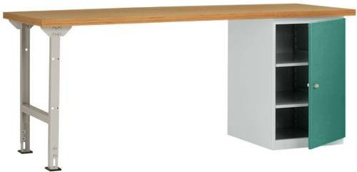 Manuflex Werkbanksystem WC5125.0001 in Grau und Grün aus Stahl und Gummi - Bild 1