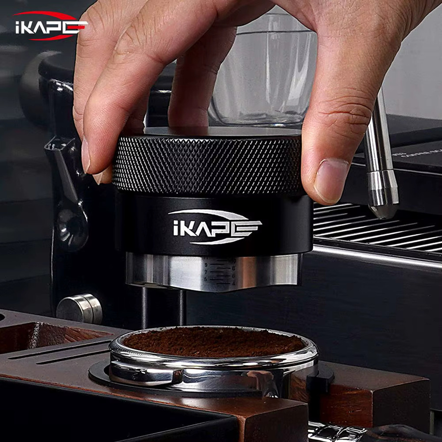 IKAPE Kaffee-Verteiler Schwerkraft-Verteiler in Schwarz, passend für 51mm, 54mm und 58mm Espresso Bottomless Siebträger - Bild 2