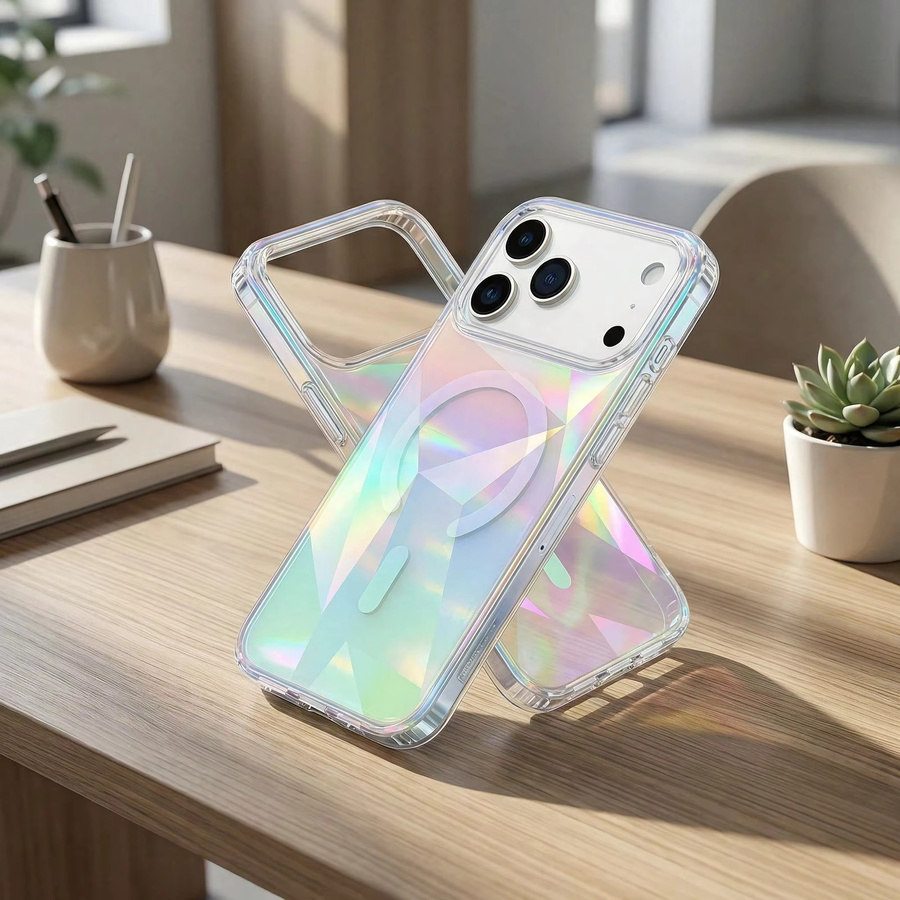 Bunte Diamant-Handyhülle für iPhone 17 Pro Max, 16, 15, 14, 13 Pro Max, magnetische Schutzhülle, wasserdicht und sturzfest, Multicolor - Bild 4