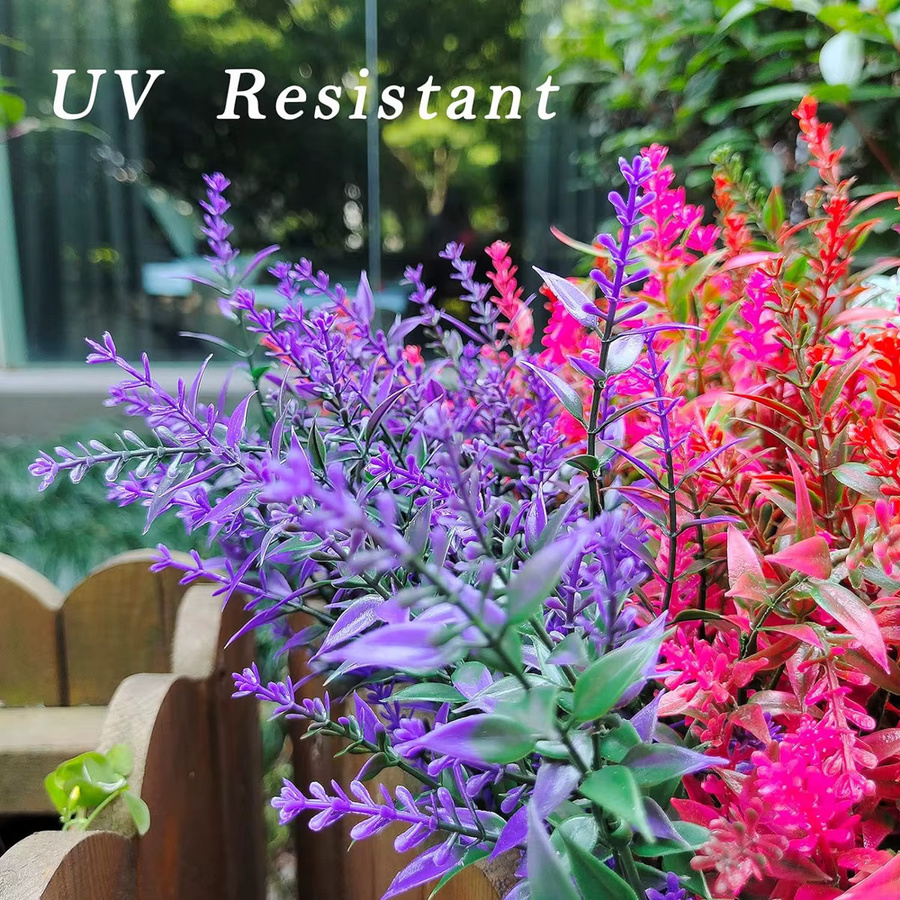 Künstlicher Lavendel von smr in Rot und Mehrfarbig für Hochzeiten, Garten und Dekorationen - Bild 3