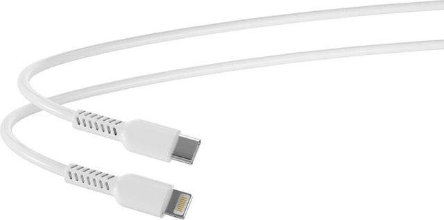 HeiTech USB-C auf 8-Pin Ladekabel in Weiß, Länge: 1 m - Bild 1