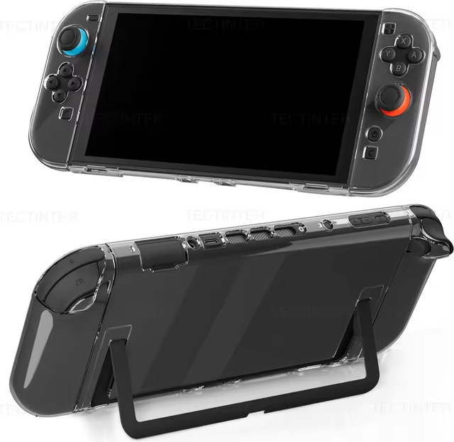 TECTINTER Transparente TPU+PC Hartschalen-Schutzhülle für Nintendo Switch 2 Spielkonsole - Bild 1