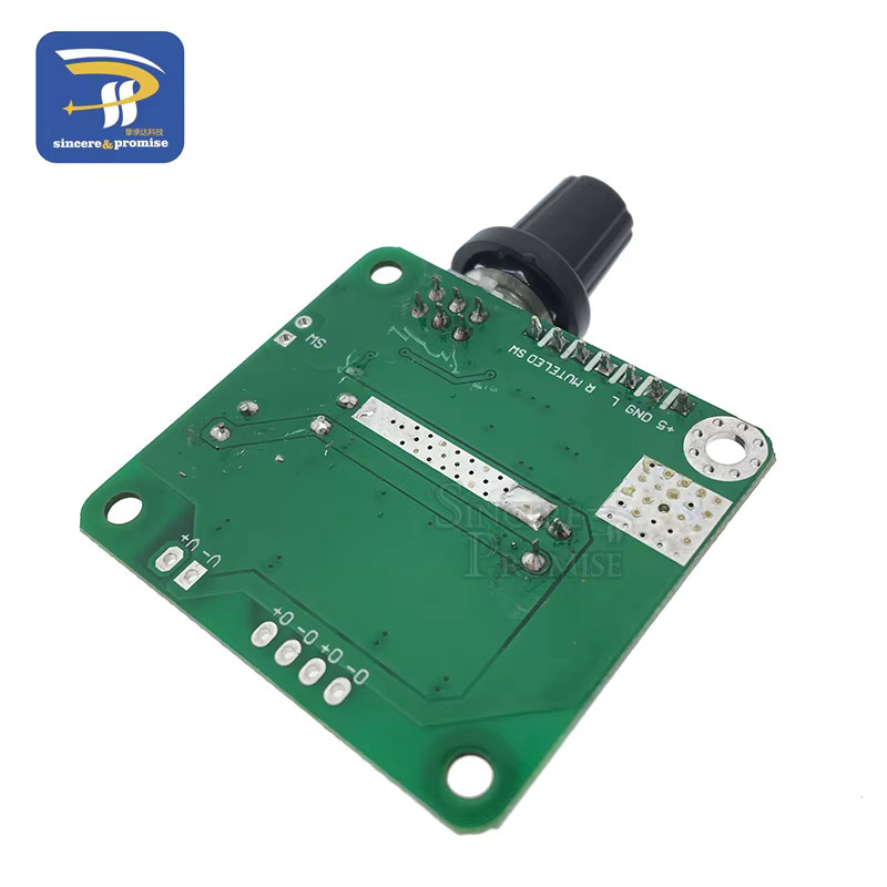 Bluetooth 5.0 Digitales Stereo-Audio-Leistungsverstärker-Modul TPA3110 15 W + 15 W mit USB-C Anschluss in Grün - Bild 2