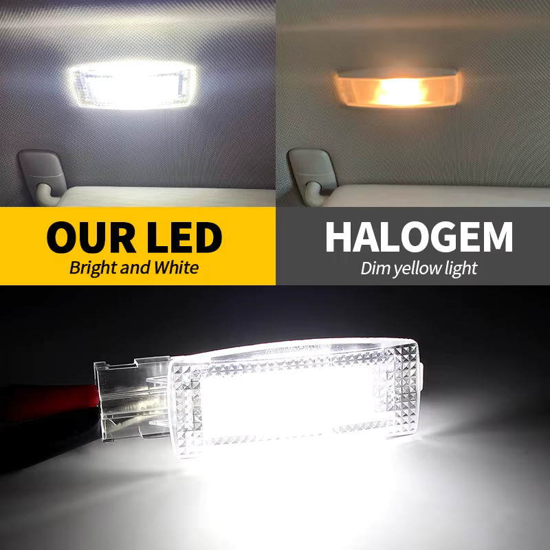 APMATAUTO LED Sonnenblenden Spiegel Lampen Set für VW Golf Passat Polo Tiguan Scirocco Jetta Sharan (2 Stück) - Bild 4