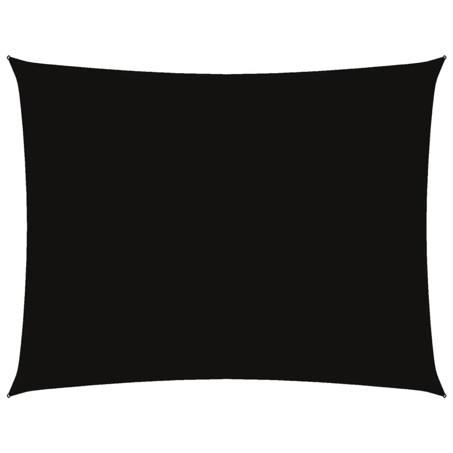 Furnicato Sonnensegel aus PU-beschichtetem Oxford-Gewebe, rechteckig, Schwarz, Breite: 3,5 m, Länge: 4,5 m - Bild 2