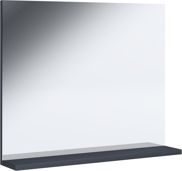 VCM Badspiegel Landos rechteckig Weiß/Anthrazit H: 60 cm, B: 50 cm, T: 2 cm - Bild 1