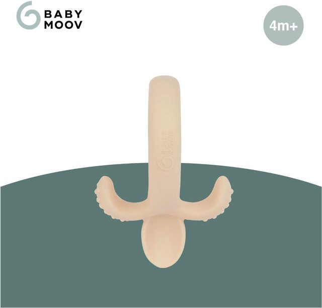 Babymoov Silikon Trainingslöffel ergonomisch in Beige, spülmaschinenfest - Bild 1