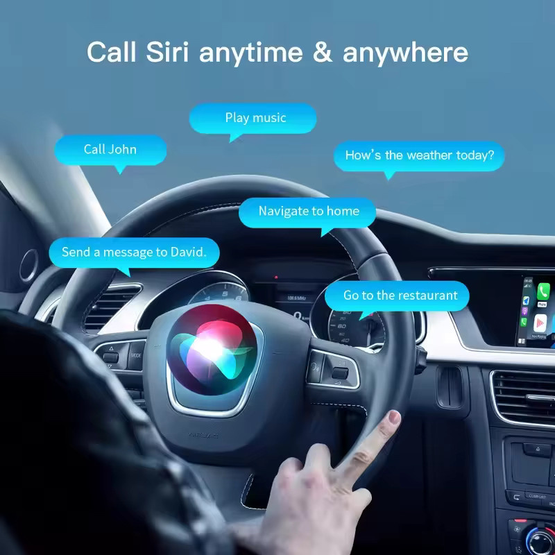 AUTOABC Drahtloses CarPlay und Android Auto Interface für Audi A4 B9 sowie A5 (2016-2018) mit Mirror Link, AirPlay und Rückfahrkamera Unterstützung - Bild 3