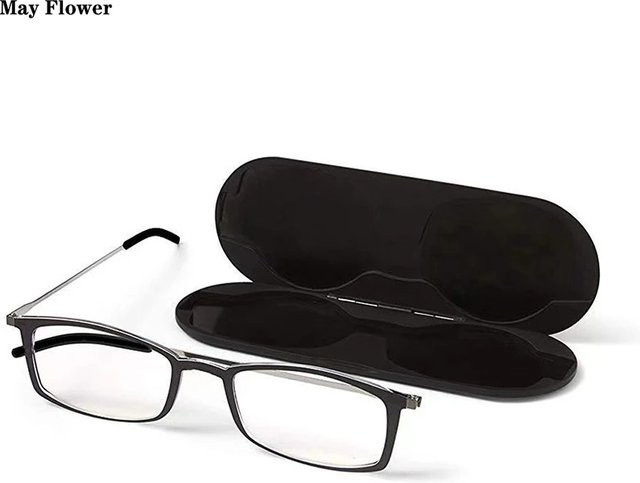 ONEVAN Lesebrille, Vollrand, rechteckig, TR90, Unisex, schwarz - Bild 1