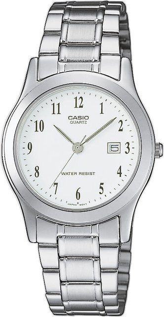 Casio Damenuhr, Quarz, Edelstahl, 30 mm, Weiß - Bild 1
