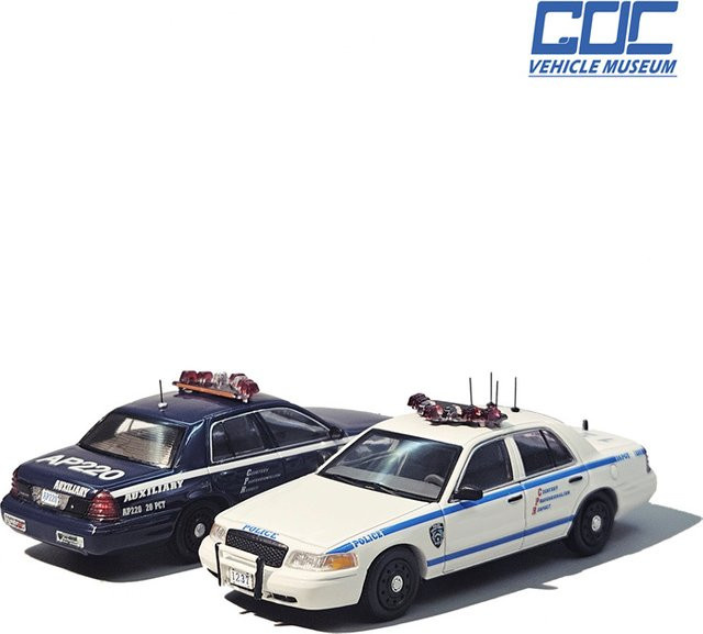 Bburago Crown Victoria, Druckguss-Automodelle, 1:64, Weiß, Metall - Bild 1